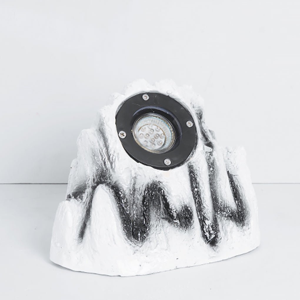 Walton Stone-Inspired Warm Illumination Resin Outdoor Light