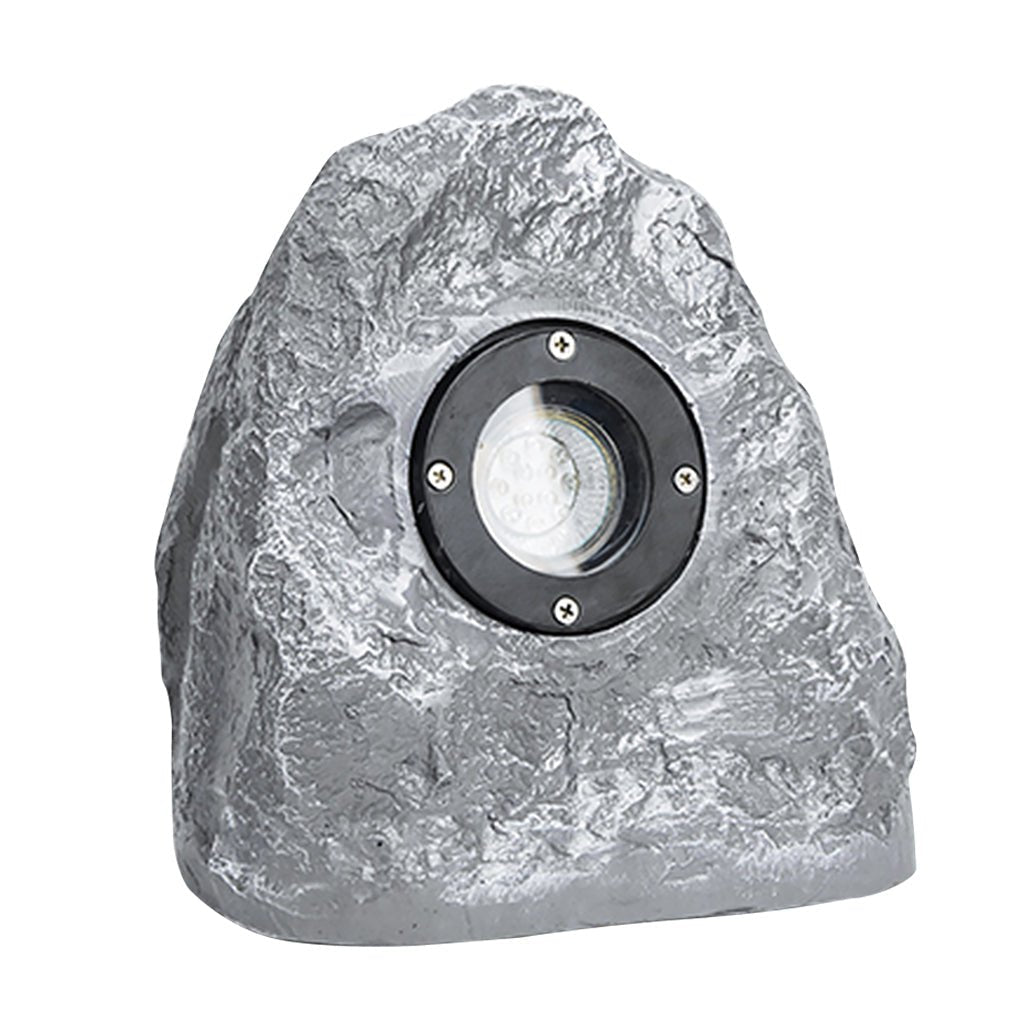 Walton Stone-Inspired Warm Illumination Resin Outdoor Light