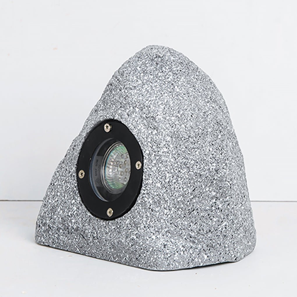Walton Stone-Inspired Warm Illumination Resin Outdoor Light