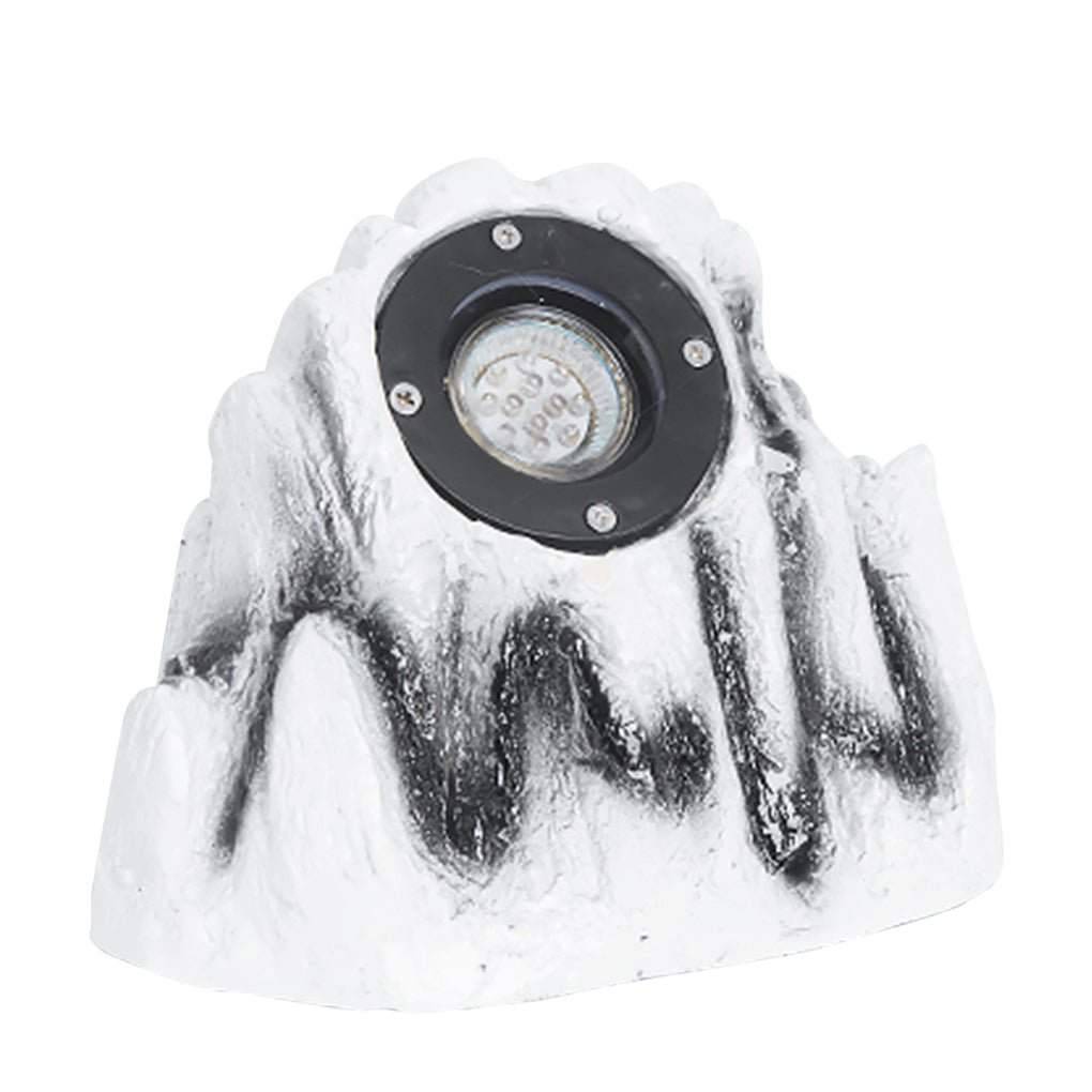 Walton Stone-Inspired Warm Illumination Resin Outdoor Light