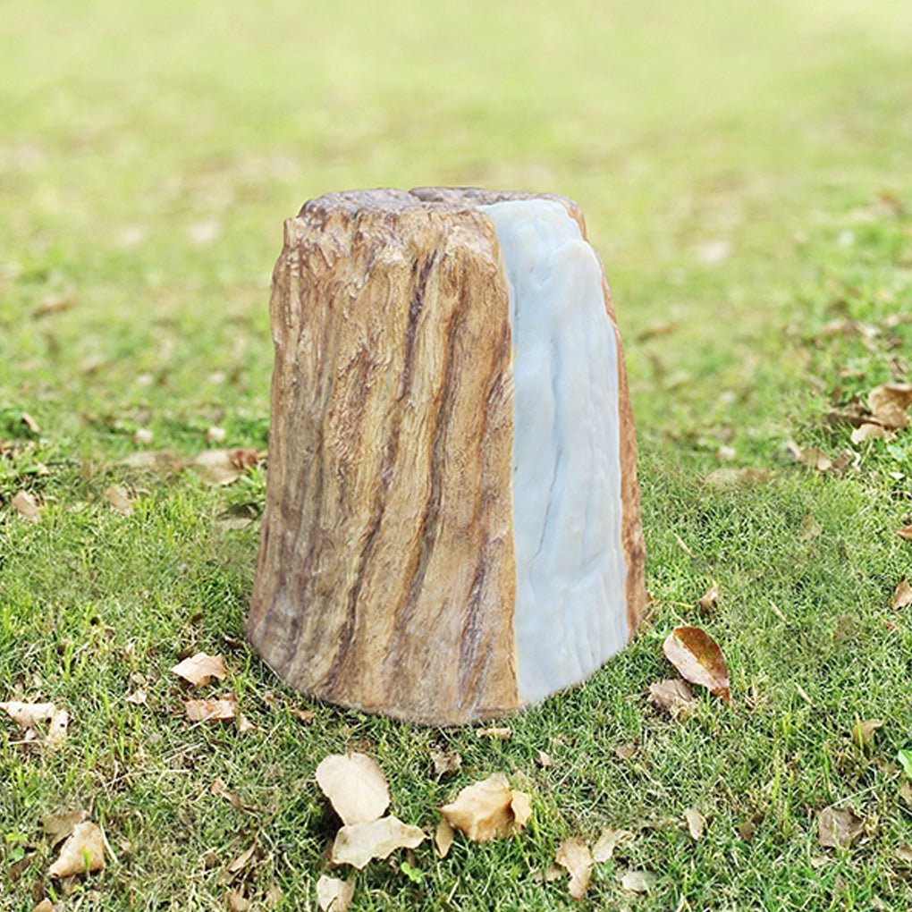 Warrior Realistic Tree Stump LED Cylindrical Resin Outdoor Lights
