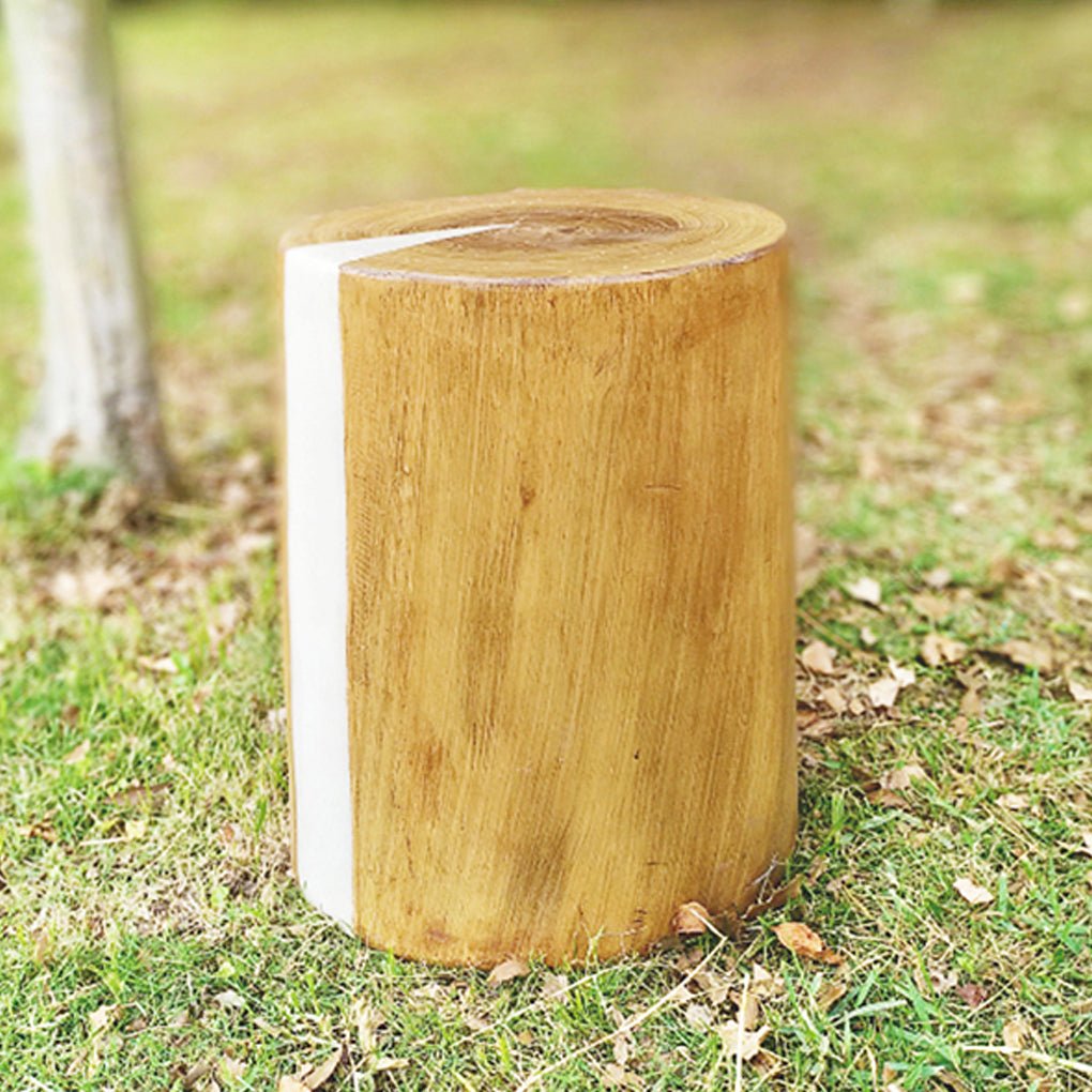Warrior Realistic Tree Stump LED Cylindrical Resin Outdoor Lights
