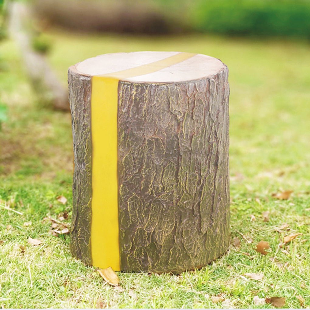 Warrior Realistic Tree Stump LED Cylindrical Resin Outdoor Lights