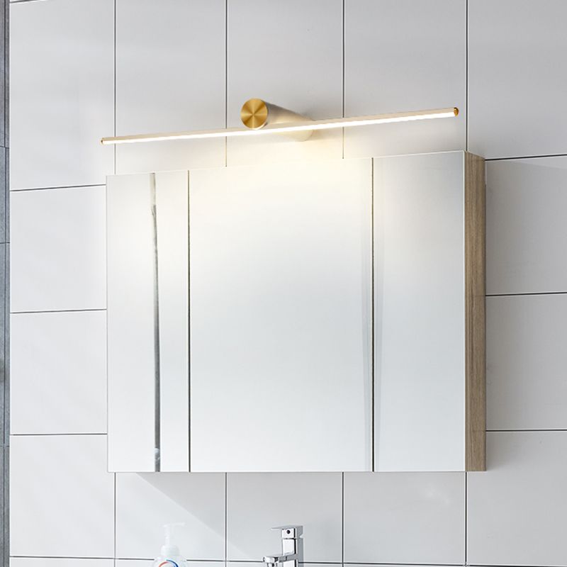 Arisha Modern Metal Linear Mirror Vanity Wall Lamp, Black/White - Neutral Decor