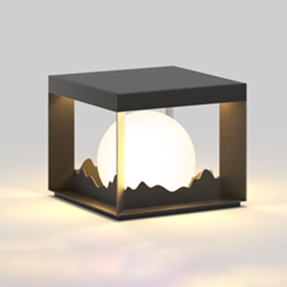 Ray Modern Mountain Metal Outdoor Lamp, Warm Light - Neutral Decor