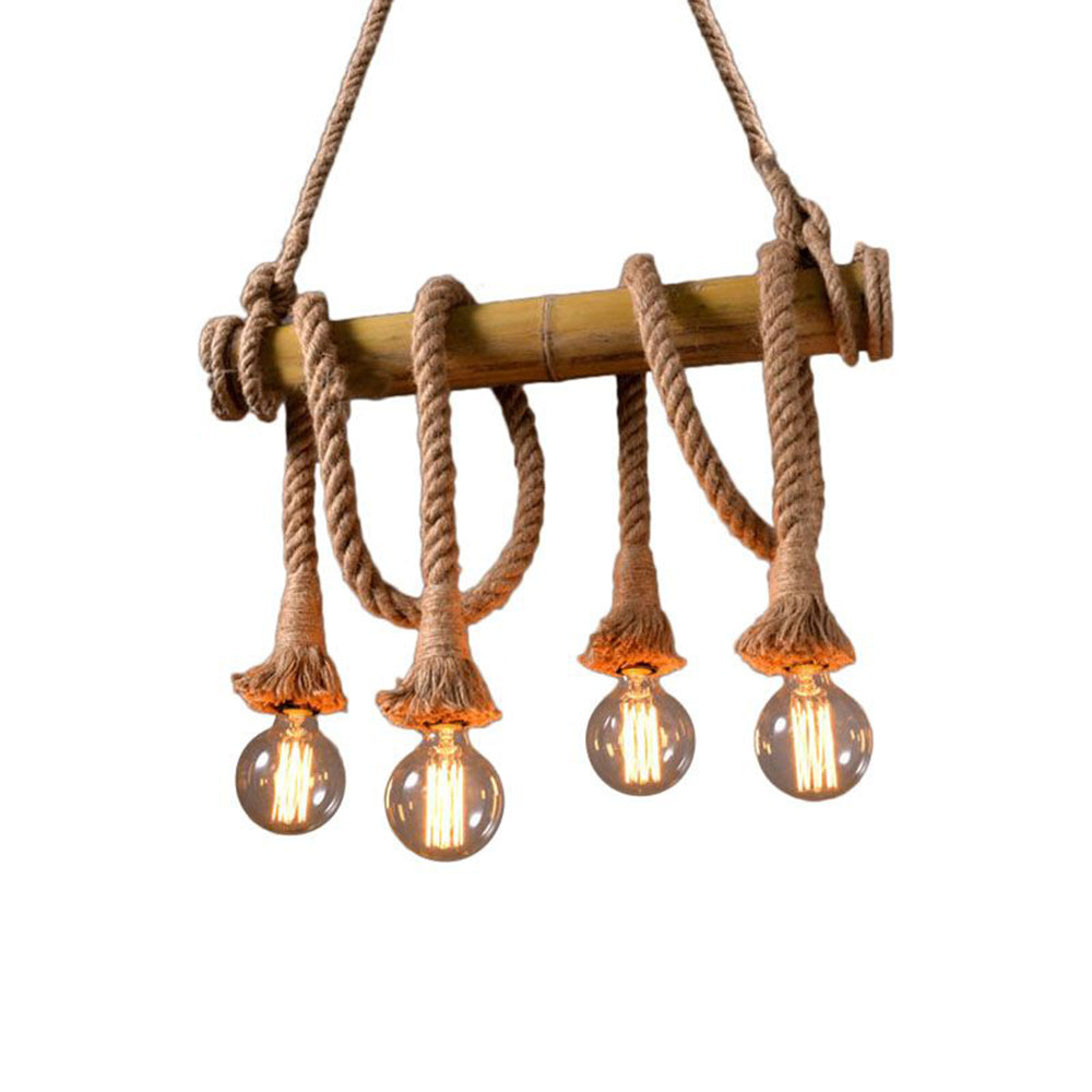 Silva Vintage Retro Resin Pendant Light, flaxen - Neutral Decor