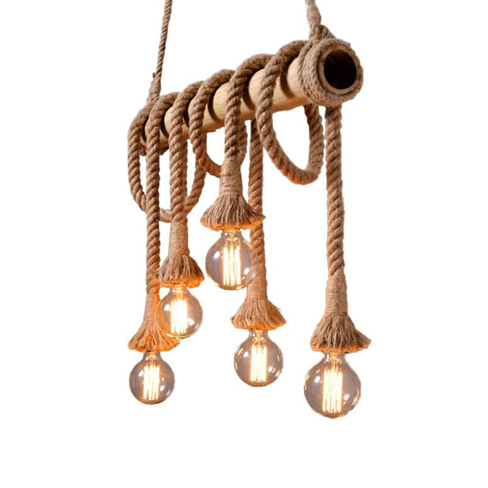 Silva Vintage Retro Resin Pendant Light, flaxen - Neutral Decor