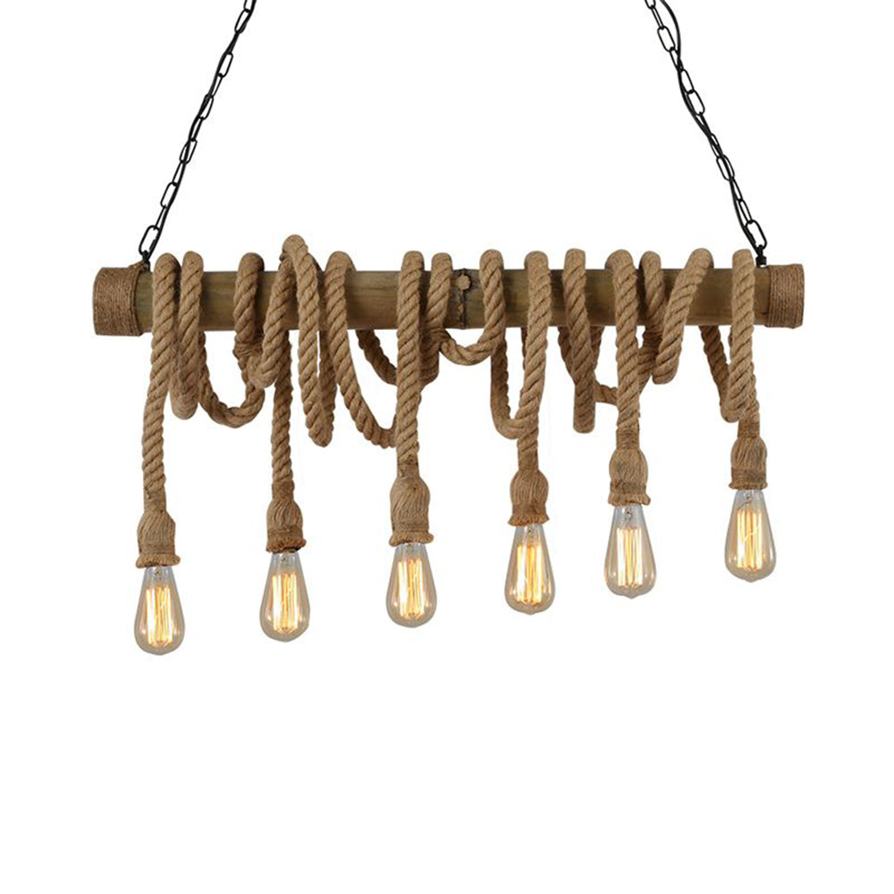 Silva Vintage Retro Resin Pendant Light, flaxen - Neutral Decor