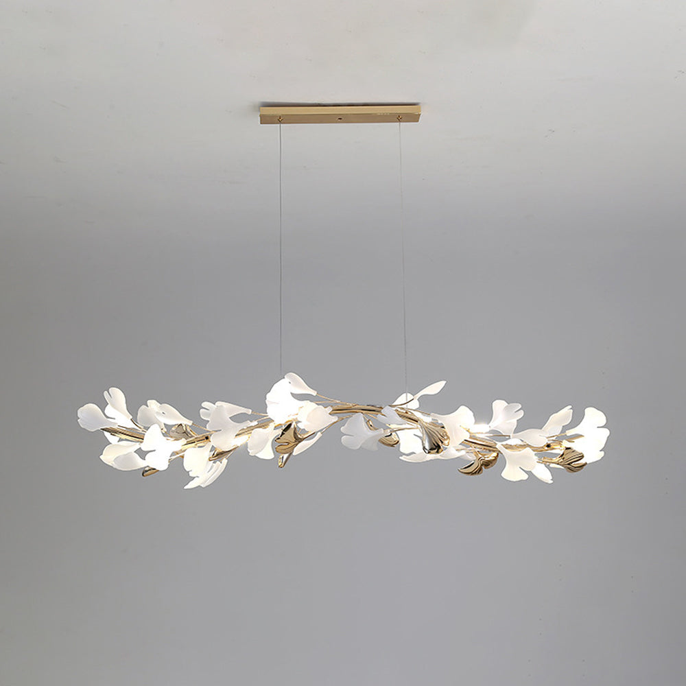 Olivia Modern Art Deco Metal & Ceramic Chandelier, Gold - Neutral Decor