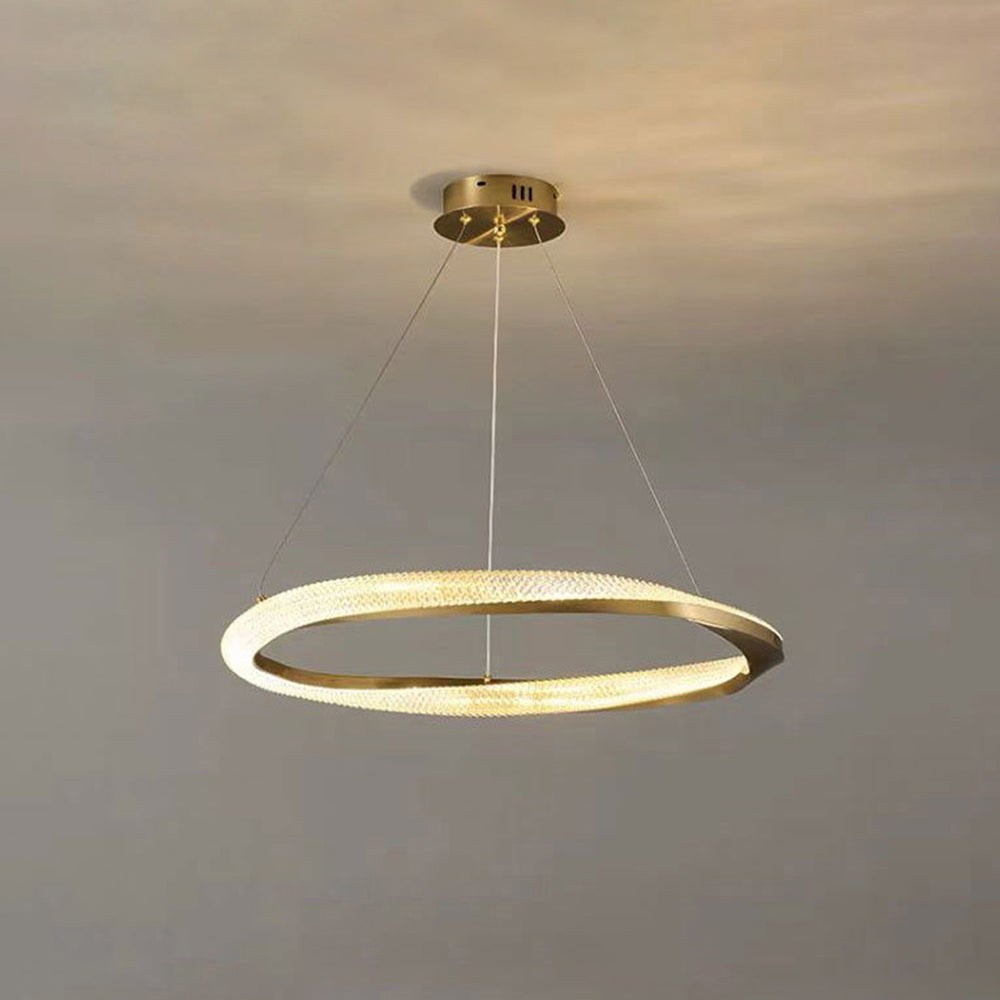 Kristy Pendant Light, Aluminium & Arcylic, 1/2 Rings, 2 Color - Neutral Decor