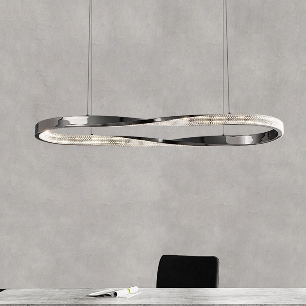 Kristy Pendant Light, Aluminium & Arcylic, 1/2 Rings, 2 Color - Neutral Decor
