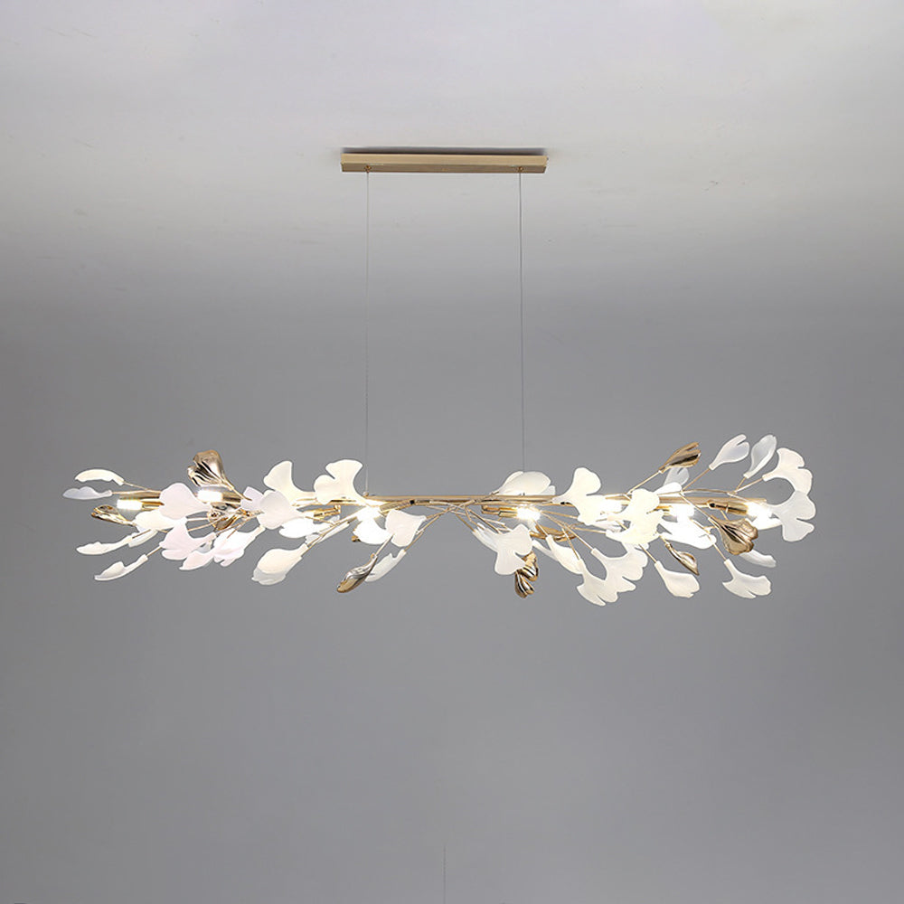 Olivia Modern Art Deco Metal & Ceramic Chandelier, Gold - Neutral Decor