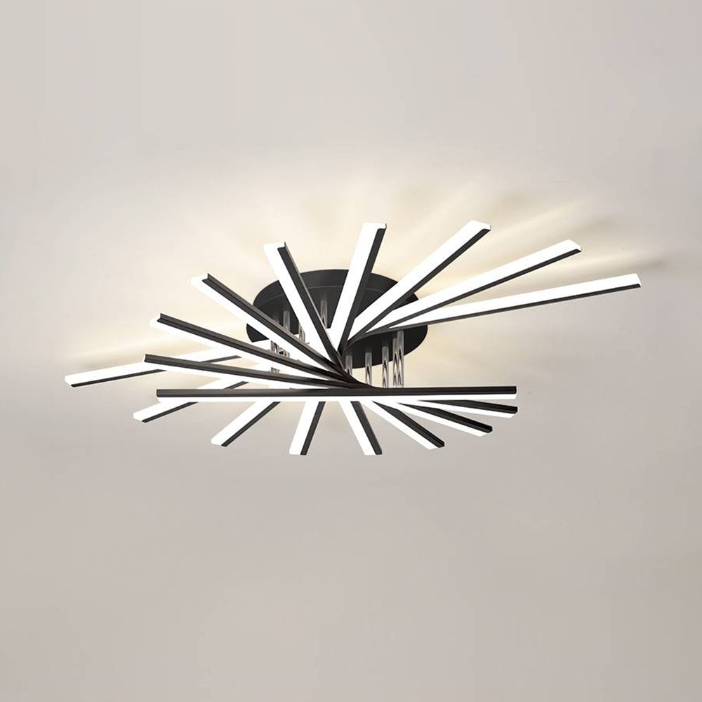 Arisha Linear Flush Mount Ceiling Light, 4 Colour - Neutral Decor