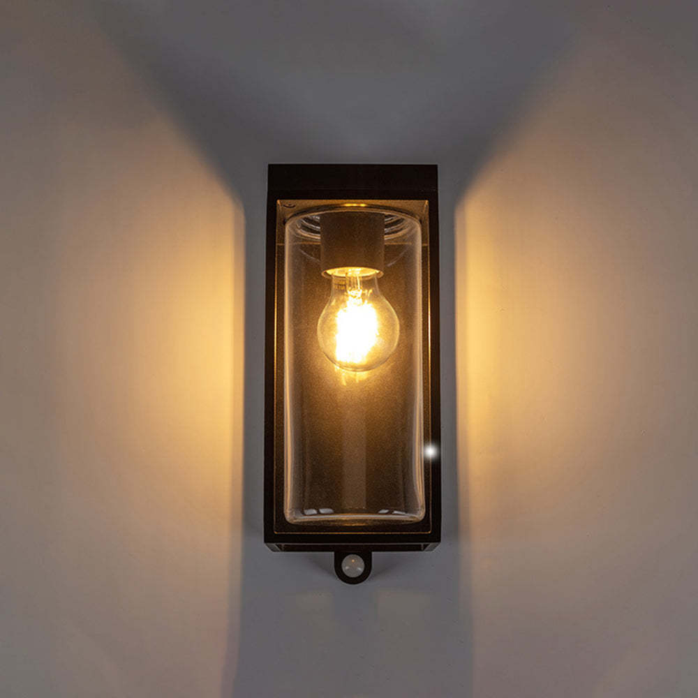 Ray Modern Rectangular Solar Waterproof Glass Outdoor Wall Lamp - Neutral Decor