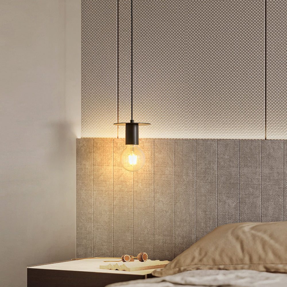 Valentina Modern Simple Pendant Light Copper Walnut Bedroom Dining Room - Neutral Decor