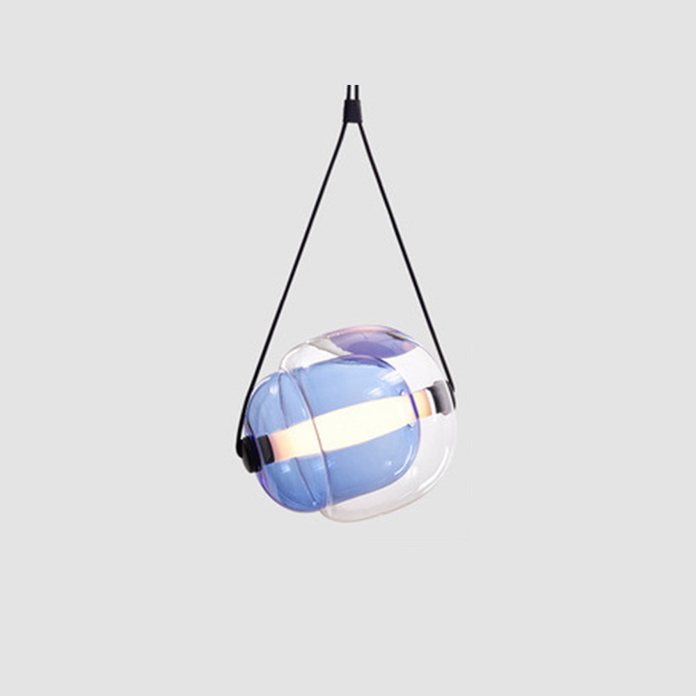 Valentina Modern Bubble Glass Pendant Light, Blue/Yellow/Pink/Smoky Grey/White/Clear - Neutral Decor