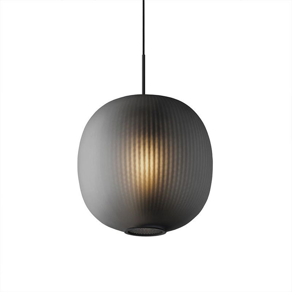 Valentina Frosted Glass Cylinder Pendant Light, Sandy White/Grey, Metal/Glass - Neutral Decor