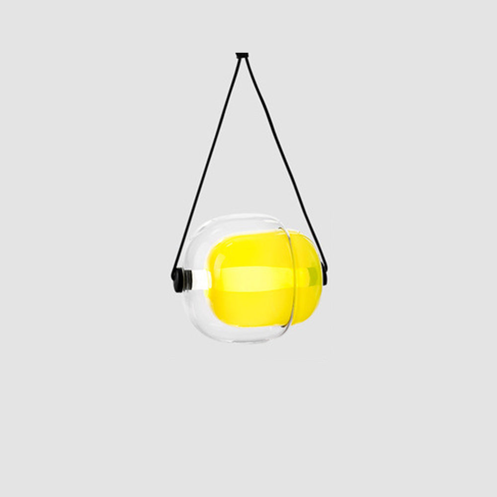 Valentina Modern Bubble Glass Pendant Light, Blue/Yellow/Pink/Smoky Grey/White/Clear - Neutral Decor