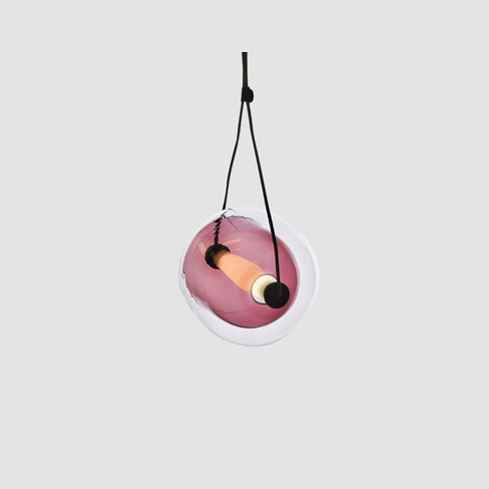 Valentina Modern Bubble Glass Pendant Light, Blue/Yellow/Pink/Smoky Grey/White/Clear - Neutral Decor