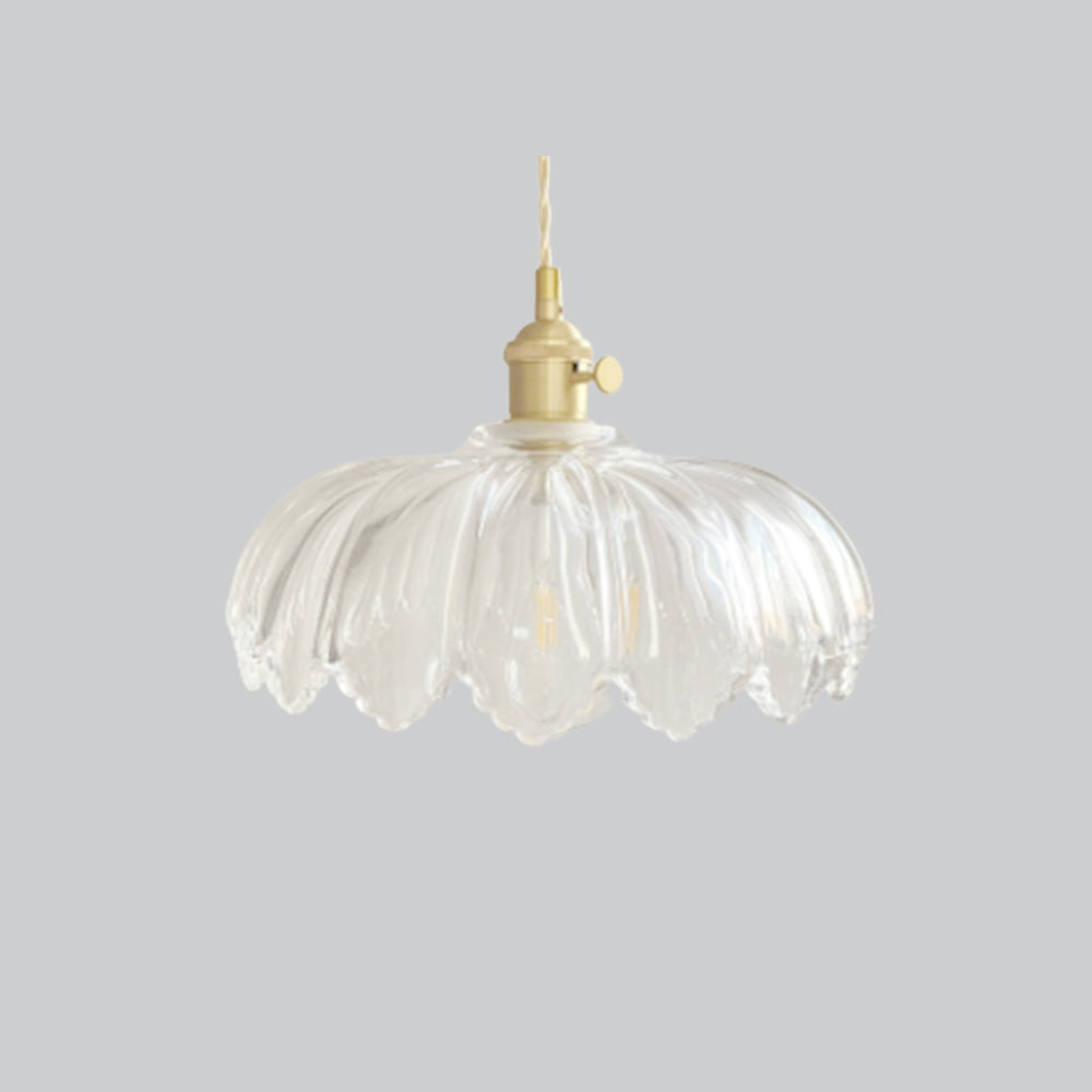 Valentina Art Deco Blown Brass & Glass Pendant Light, 7 Styles - Neutral Decor