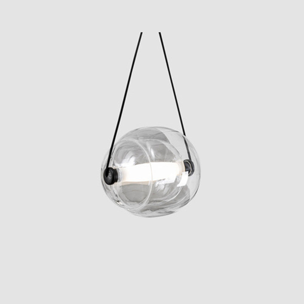 Valentina Modern Bubble Glass Pendant Light, Blue/Yellow/Pink/Smoky Grey/White/Clear - Neutral Decor