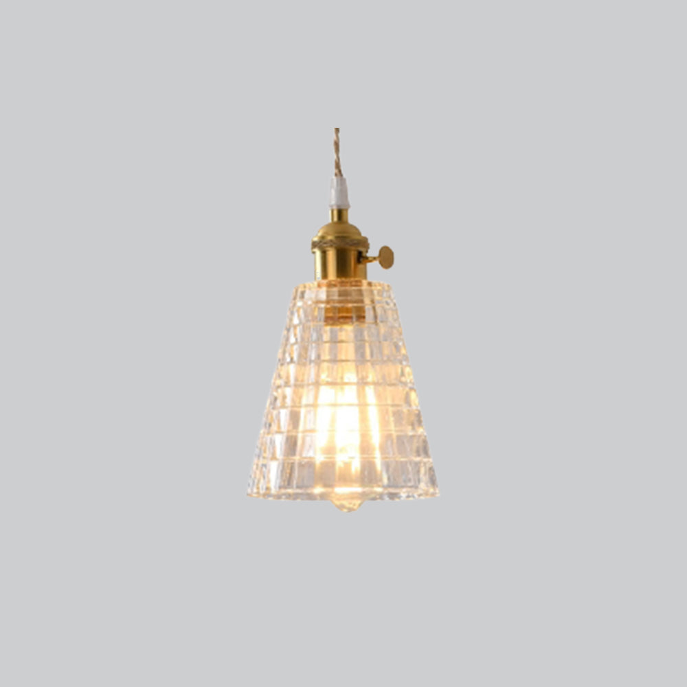 Valentina Art Deco Blown Brass & Glass Pendant Light, 7 Styles - Neutral Decor