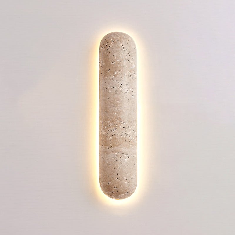 Varo Travertine Wall Light-Neutral Decor