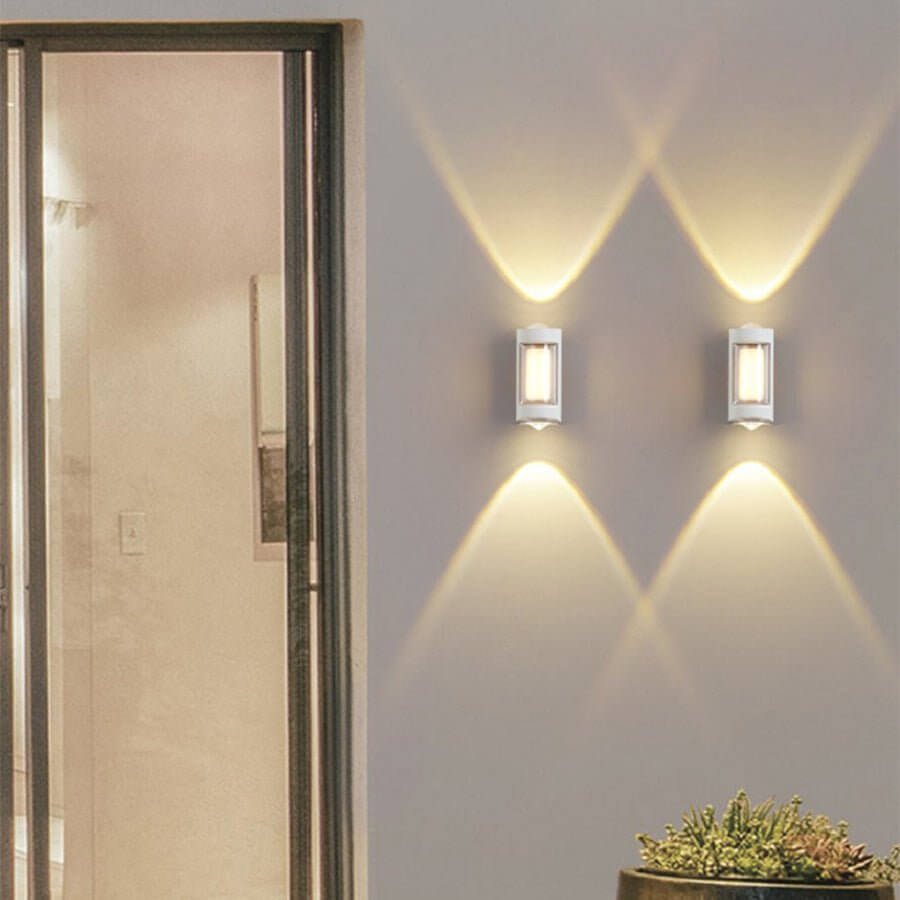 Robust Sleek Dual-Directional Outdoor Wall Light