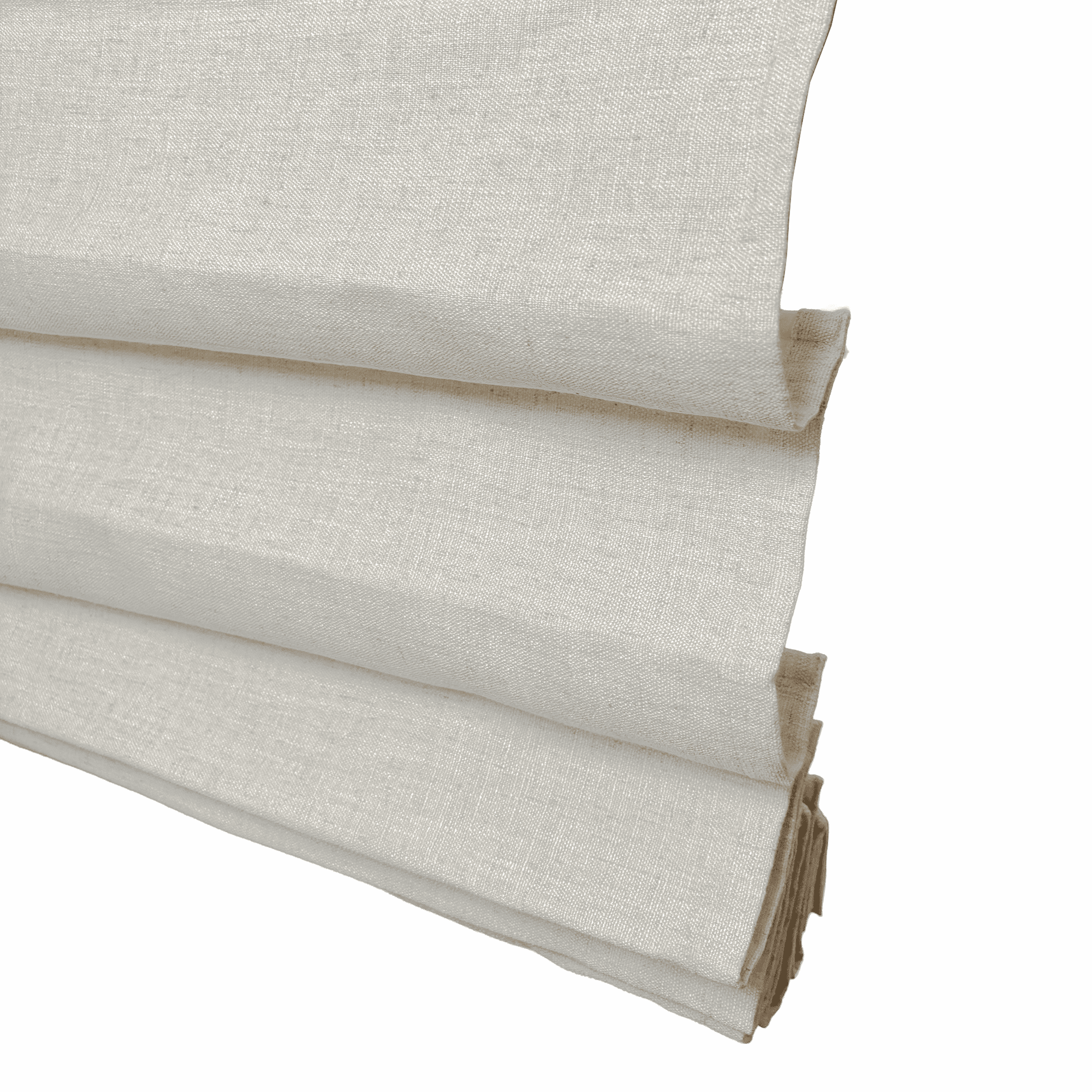 Jenna Linen Roman Shades & Blinds-Neutral Decor