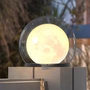 Amby Bubble Lunar Landscape Globe Steel Outdoor Lantern Light