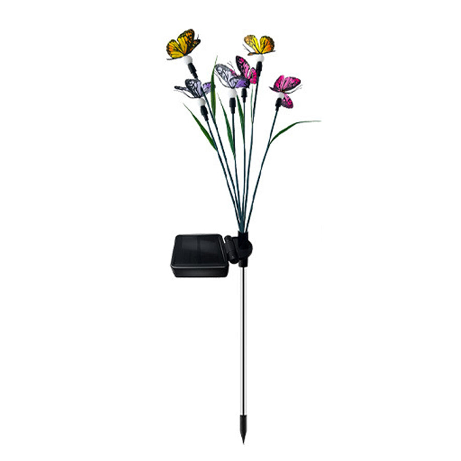 Fraces Six-Head Butterfly Solar Steel Outdoor Lights