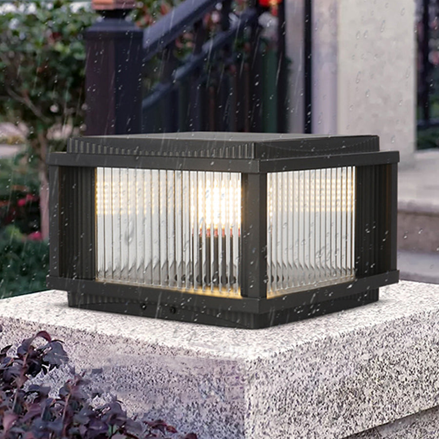 Strge Retro Style Outdoor Pillar Solar Lights
