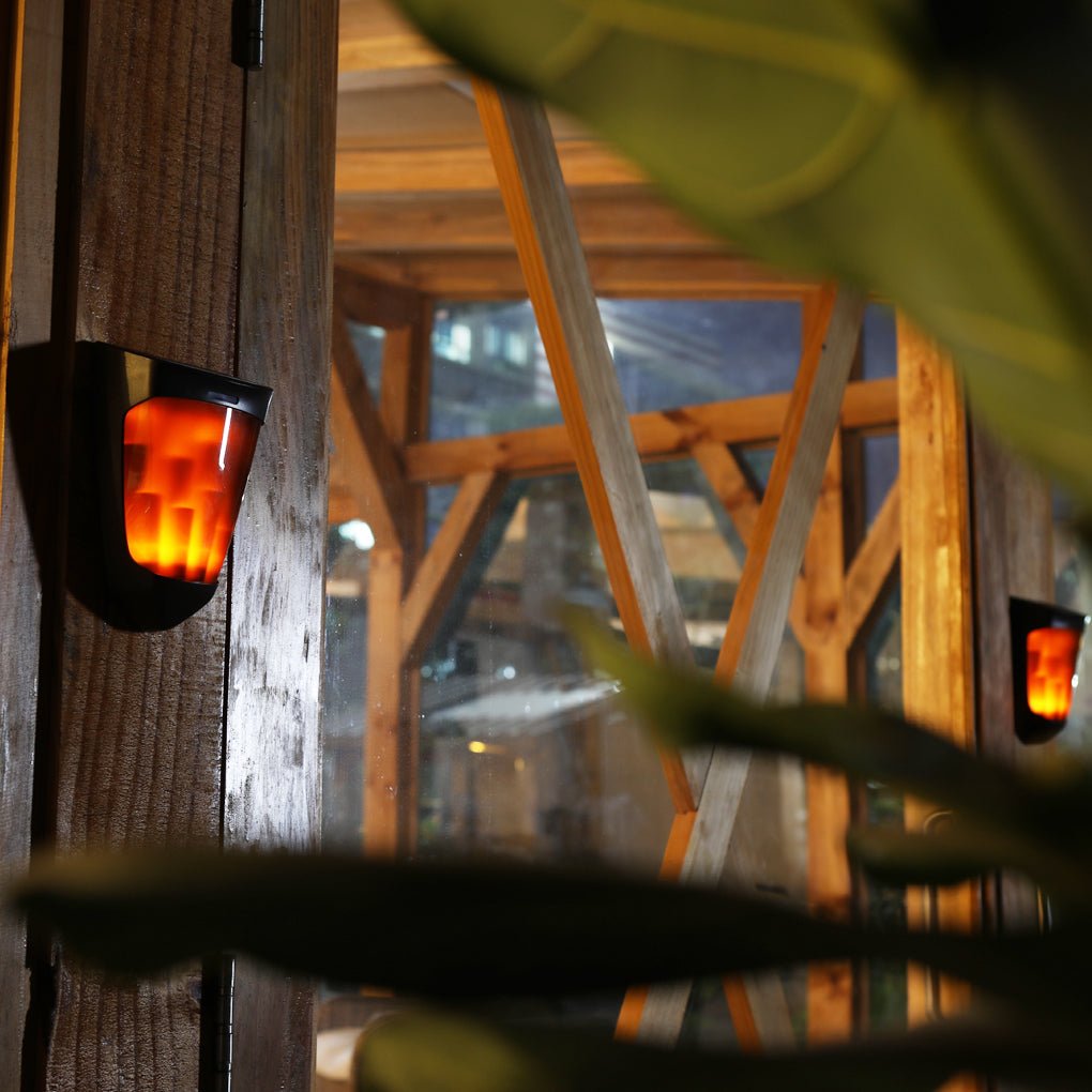 Amary Energy Flame ABS Outdoor Sconce Wall Lights