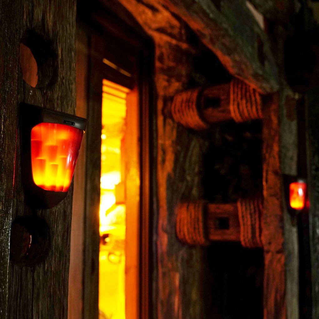 Amary Energy Flame ABS Outdoor Sconce Wall Lights