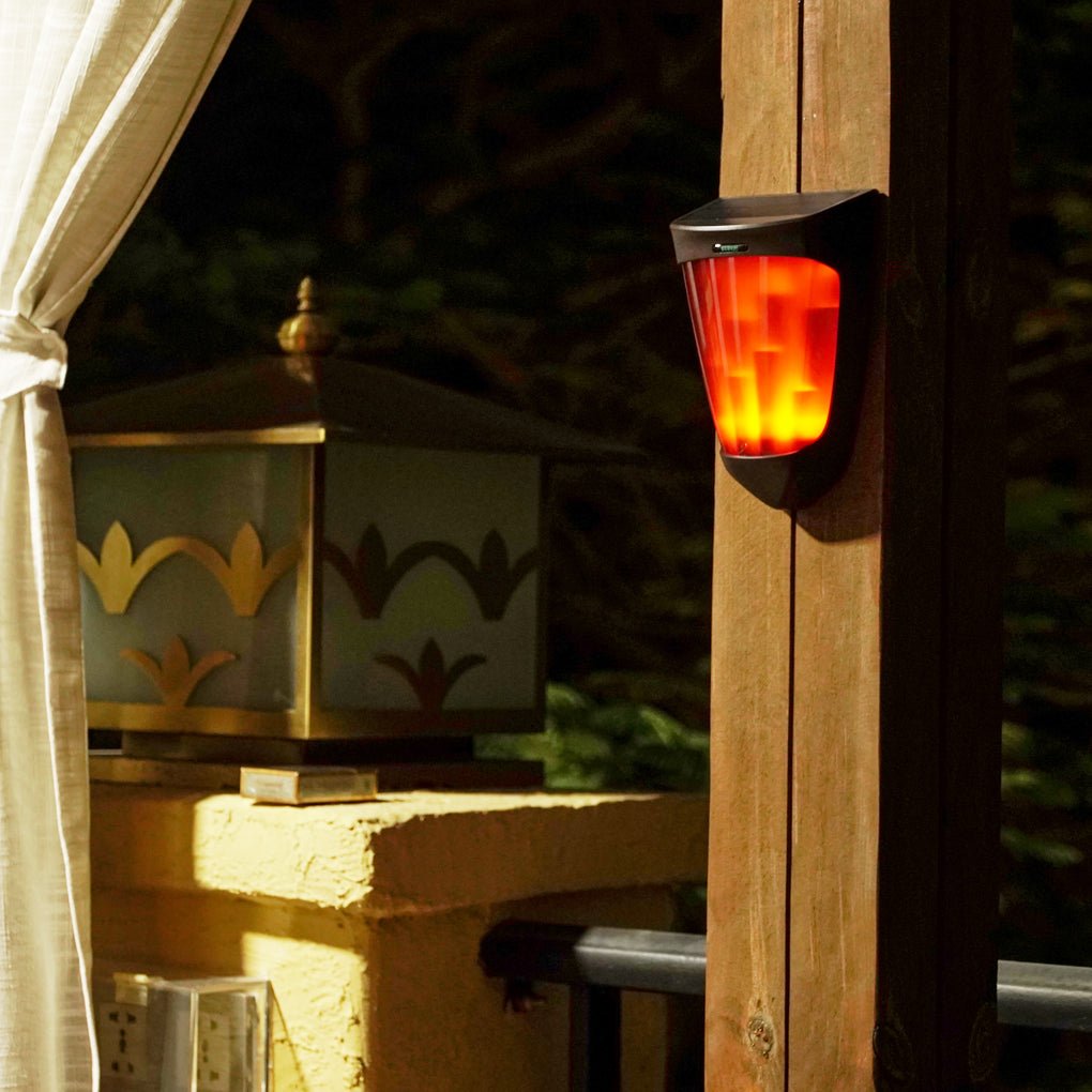 Amary Energy Flame ABS Outdoor Sconce Wall Lights