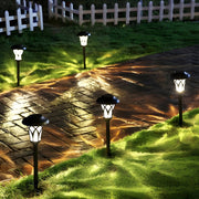 Laurel Stake Lawn Retro Modern Glass Outdoor Light