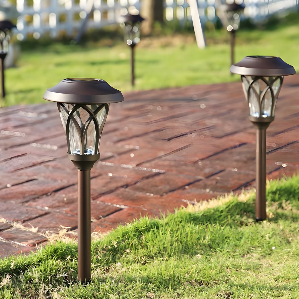 Laurel Stake Lawn Retro Modern Glass Outdoor Light