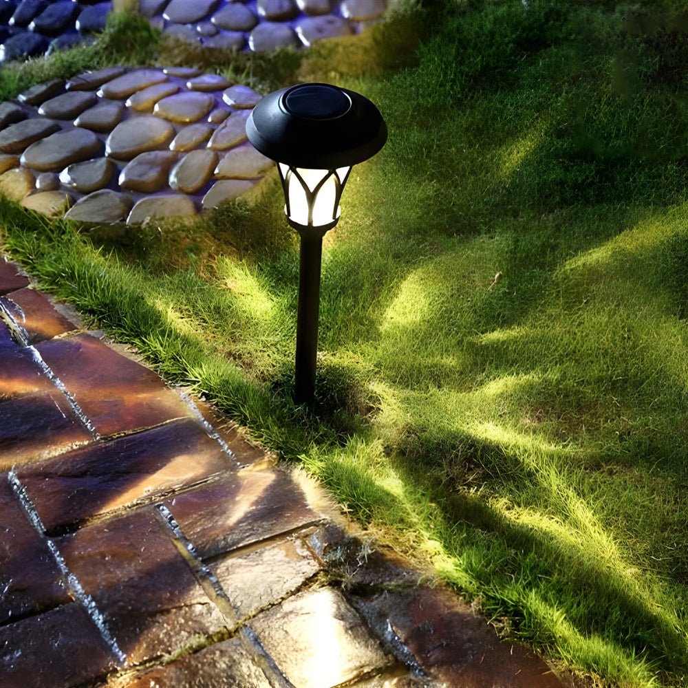 Laurel Stake Lawn Retro Modern Glass Outdoor Light