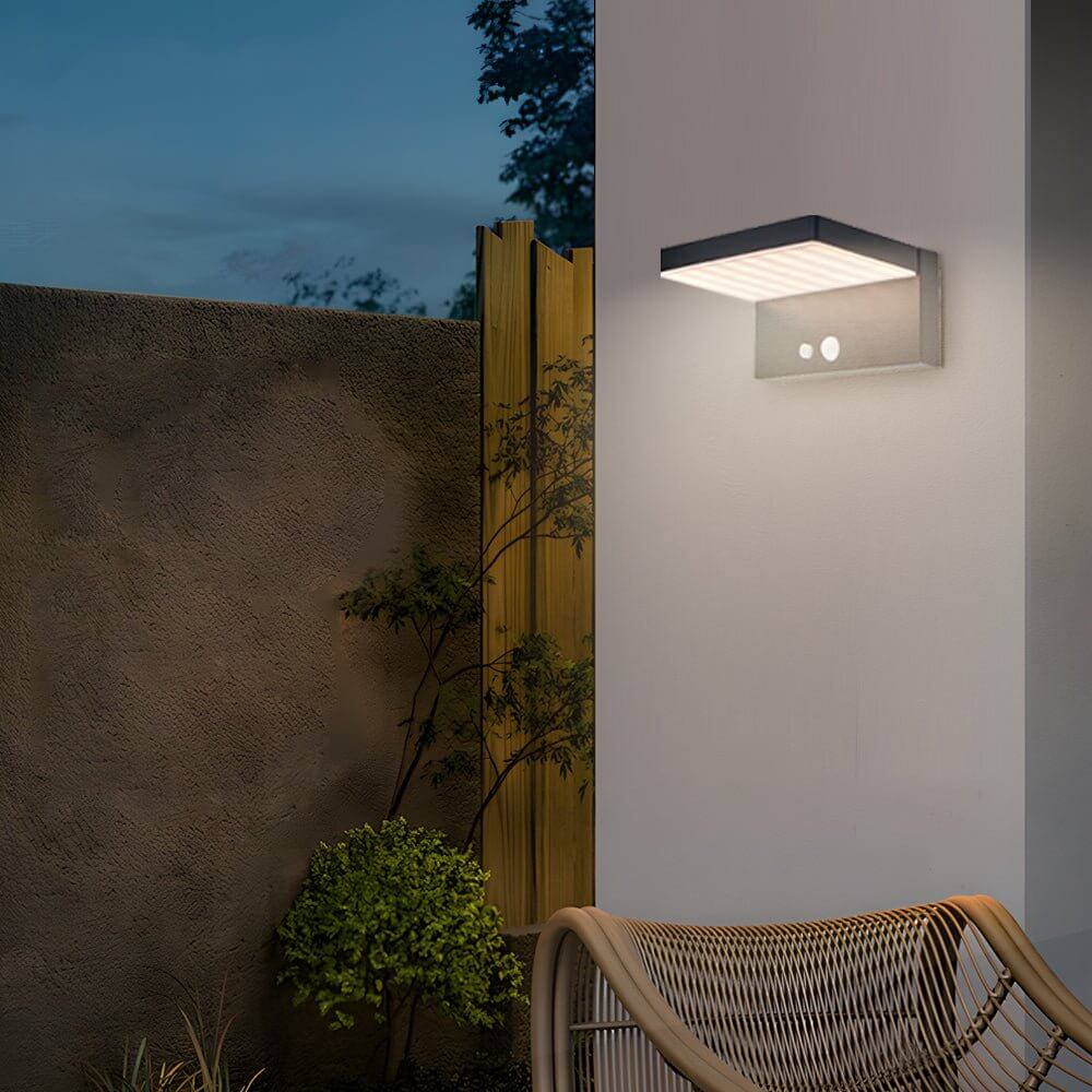 Tristan Solar LED Motion Sensor Outdoor Wall Light