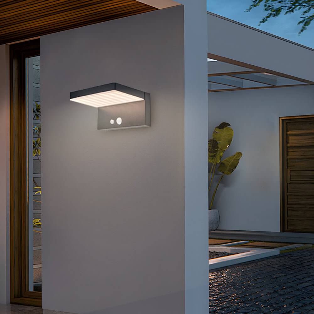 Tristan Solar LED Motion Sensor Outdoor Wall Light
