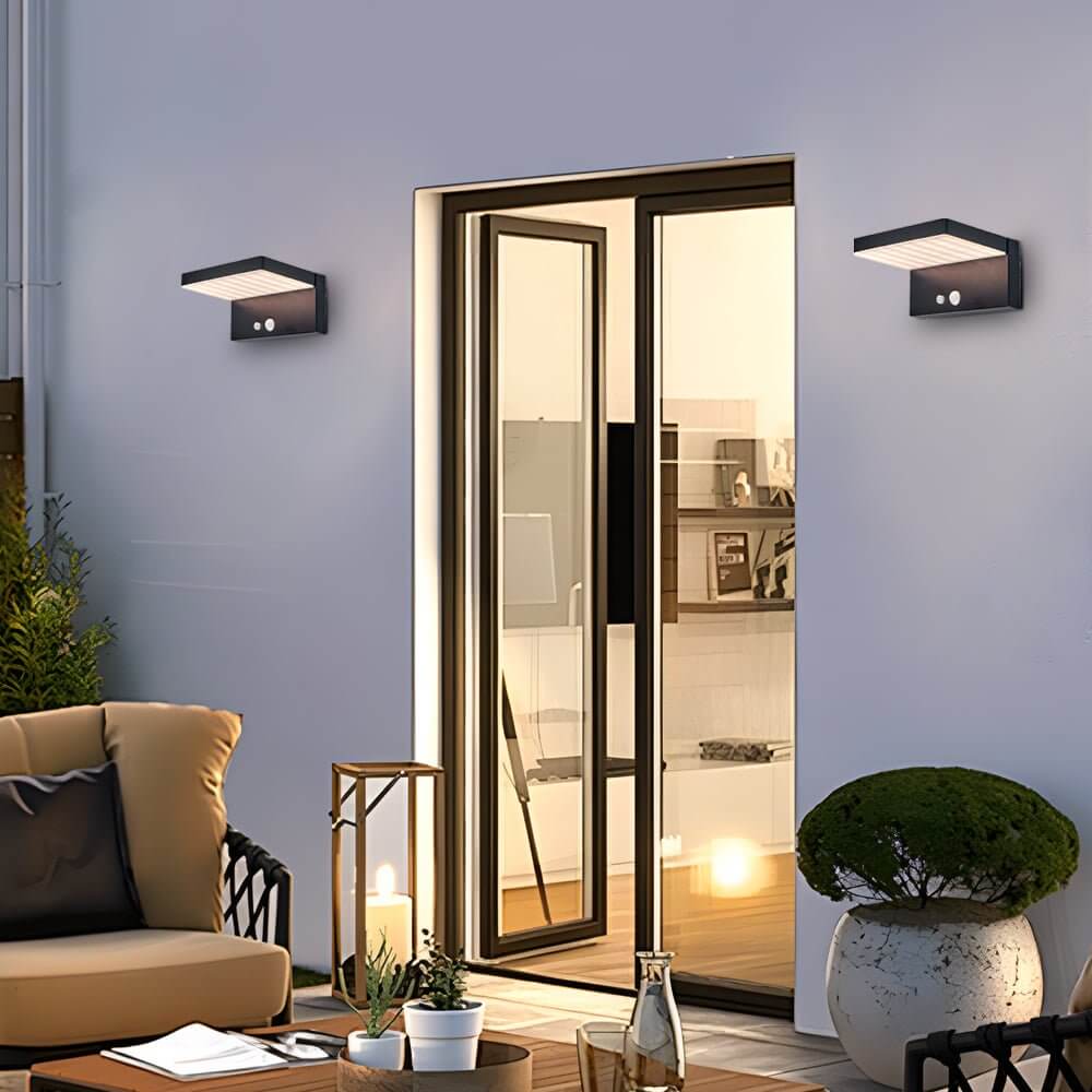 Tristan Solar LED Motion Sensor Outdoor Wall Light