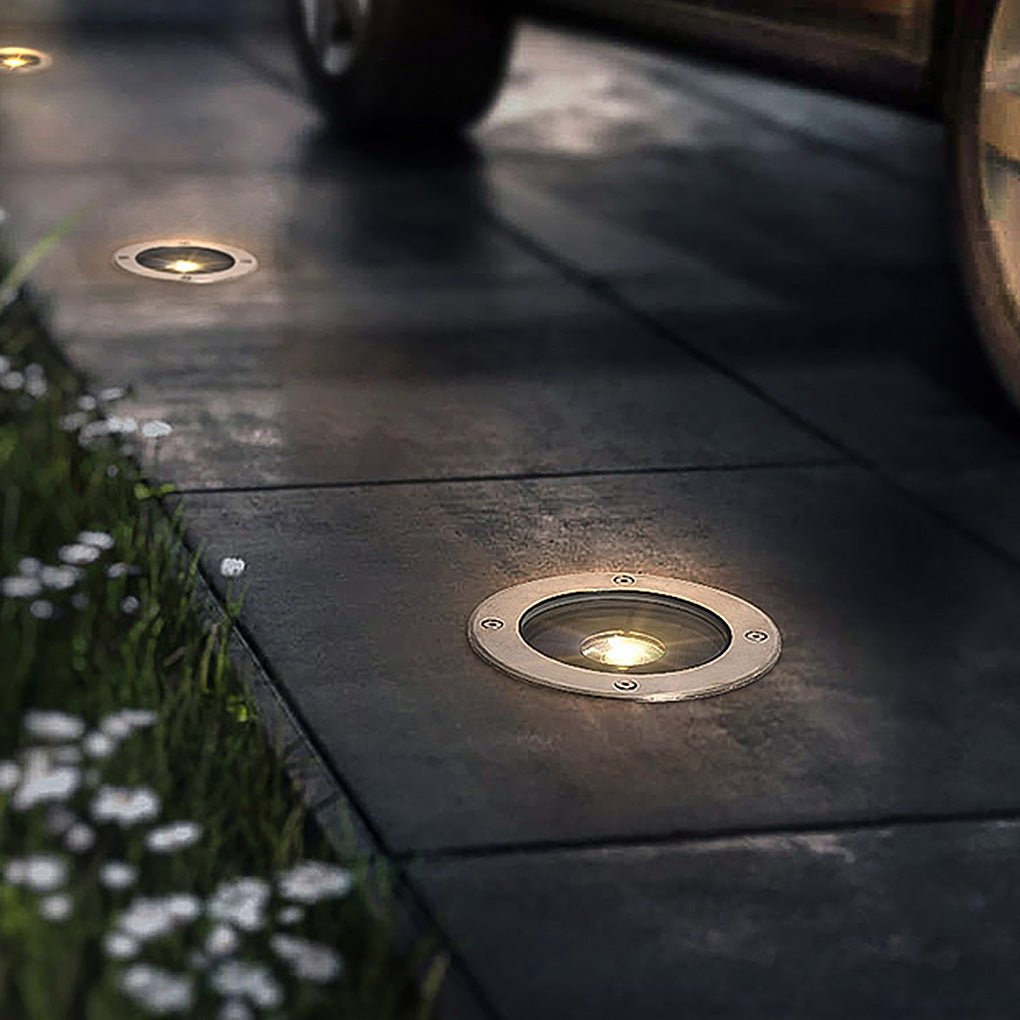 Loveablyy LED Ground Dish Solar Emitting Outdoor Lights