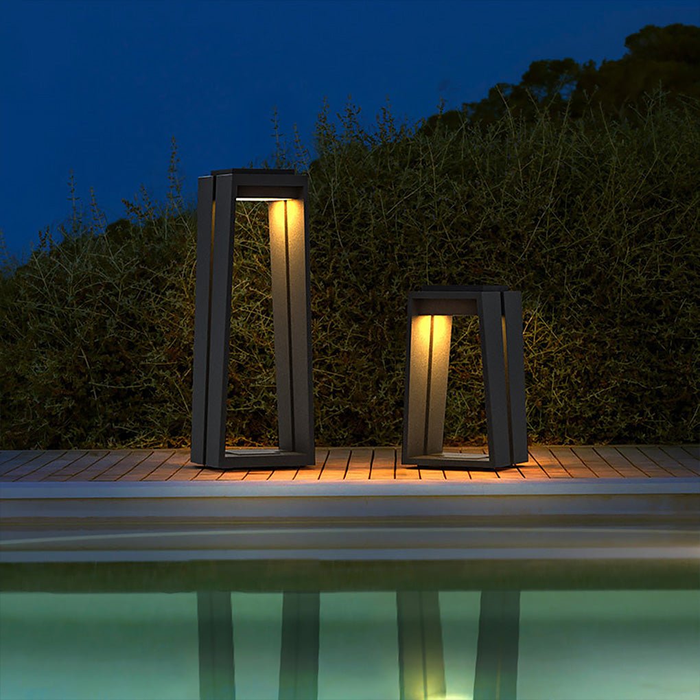 Edmond Minimalist Trapezoid LED Illumination Outdoor Light