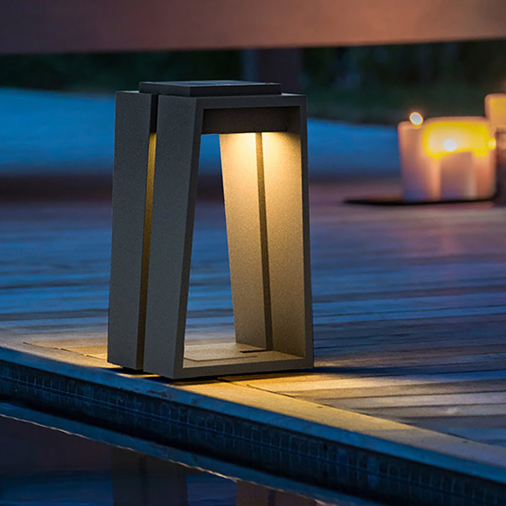 Edmond Minimalist Trapezoid LED Illumination Outdoor Light