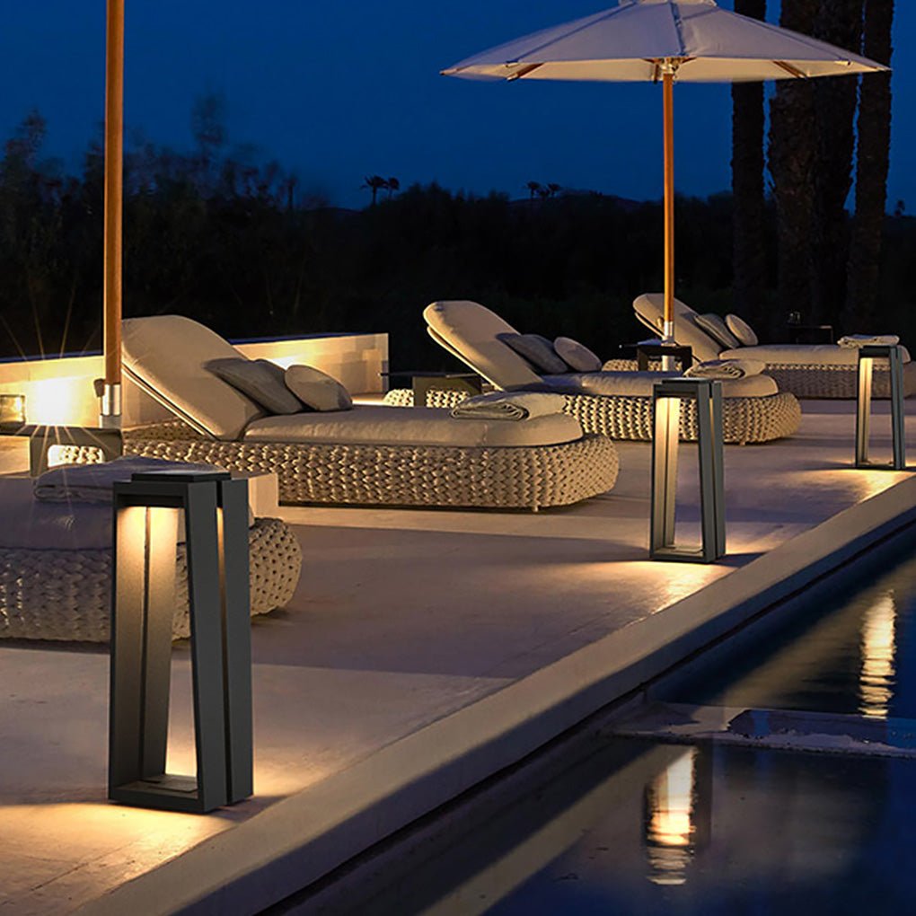 Edmond Minimalist Trapezoid LED Illumination Outdoor Light