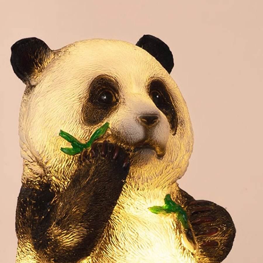 Hubert Panda Bamboo Animal Resin Outdoor Lawn Lamp