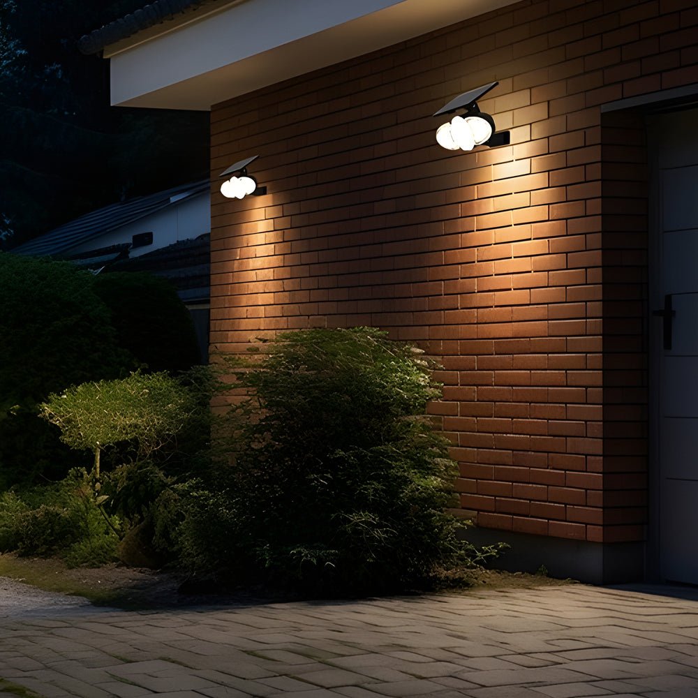Gray Motion Security LED PC Outdoor Wall Light Fixture