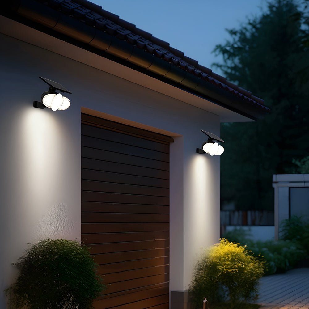 Gray Motion Security LED PC Outdoor Wall Light Fixture