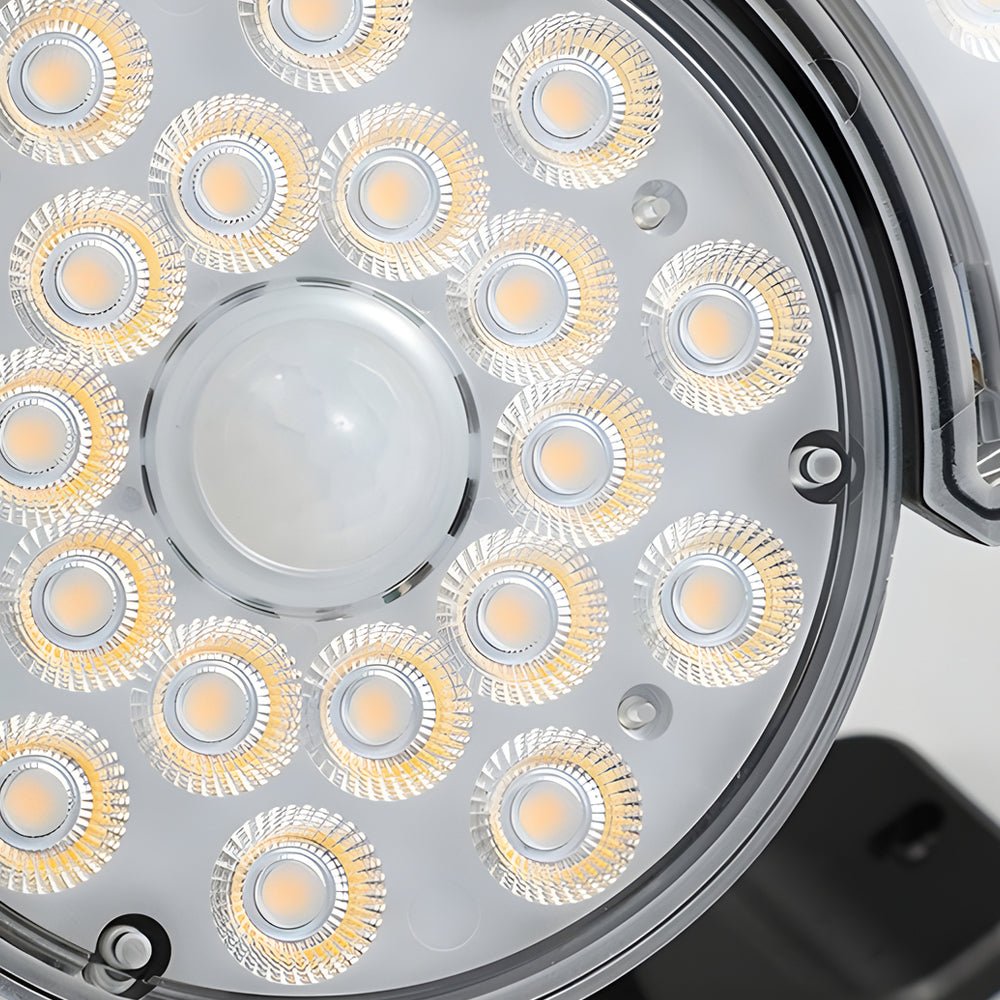 Gray Motion Security LED PC Outdoor Wall Light Fixture