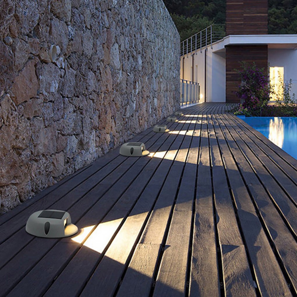 Nige Solar Decoration Glass Outdoor Wall Lamp